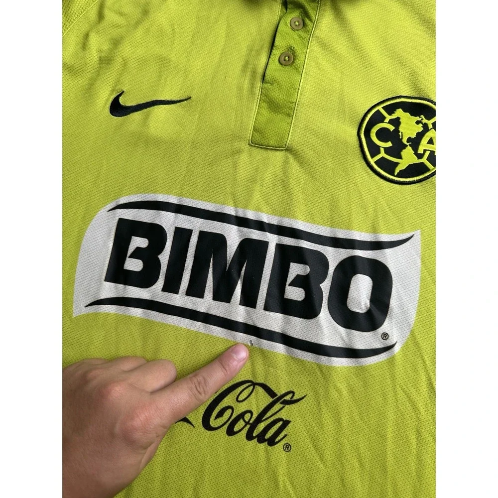 Mens Soccer Jersey Nike Club America 2014-2015 Bimbo Coca Cola, Size XL